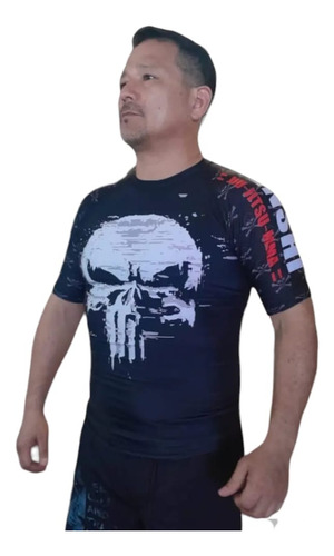 Rash Guard Senshi, Modelo Punisher, 100% Lycra