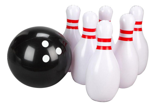 Juego De Bolos Inflables Gigantes Para Niños - 6 Bolos