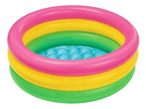 Piscina Inflable Bebe 3 Anillos Acolchada