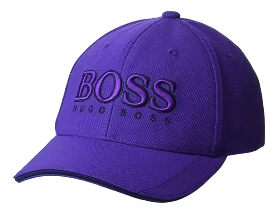 Hugo Boss Gorra Con Logotipo Color Violeta Nueva Y Original