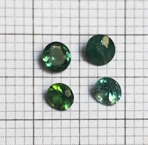 Heliodoro 0.475 Cts Redonda Kit 04 Pedra Praziolita Precios