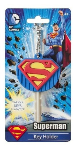 Llavero De Pvc Suave Al Tacto Con Logo De Superman De Dc