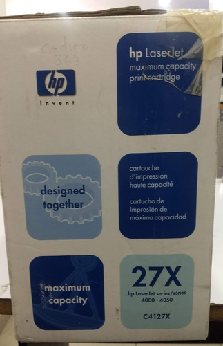 Imagen 2 de 4 de Toner Original Hp 27x C4127x
