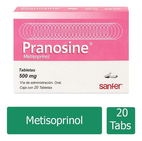 Pranosine 500 Mg Caja Con 20 Tabletas