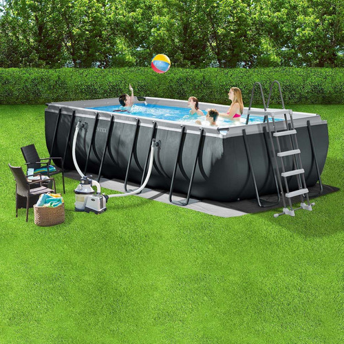 Piscina De Lujo Intex Xtr Rectangular 5.49m C/ Accesorios 