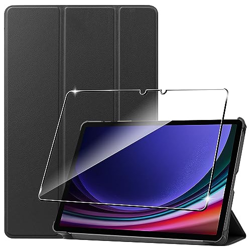 Kit Funda + Templado Para Samsung Galaxy Tab S9 2023 (negra)
