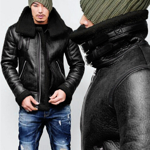 Chaqueta De Invierno Para Hombre, Cuello Alto, Forro Cálido,