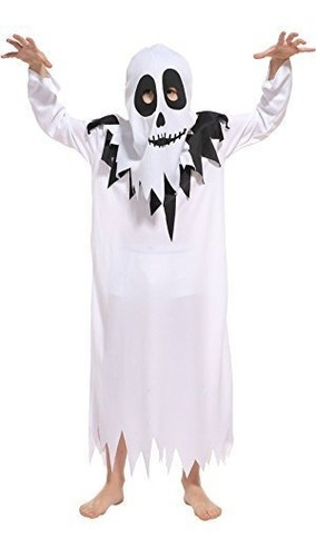 Disfraz Niño - Brcus Kids Scary White Ghost Halloween Costum