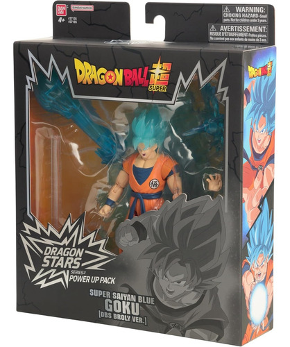 Dragon Ball Power Up Ssj Super Saiyan Blue Goku Figura 6.5