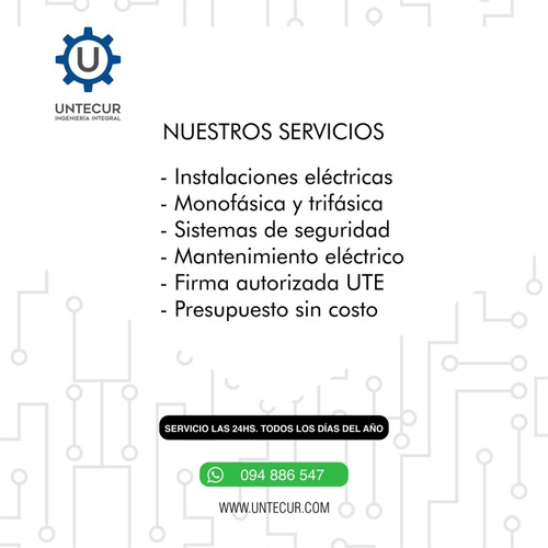 Imagen 2 de 4 de Firma Autorizada Ute, Electricista, Instalaciones Eléctricas