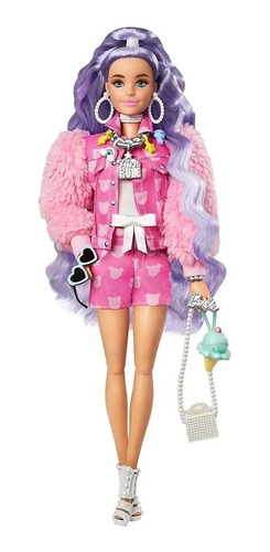 Barbie Fashionista Extra Abrigo Rosa Con Accesorios, Mascota