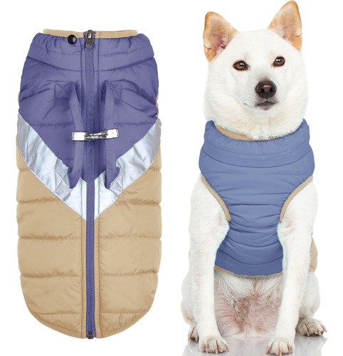 Chaqueta Para Perro Gooby Mountaineer Azul Cuántico, Mediano