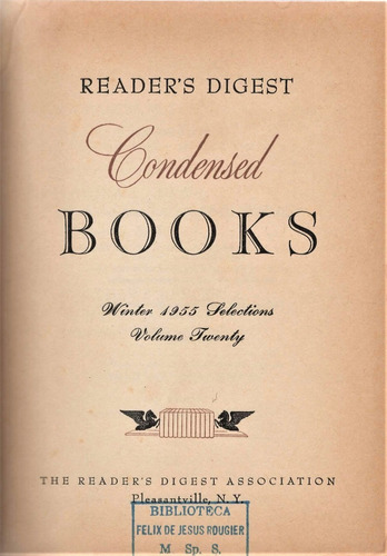 Condensed Books Vol. 24 - Reader´s Digest - Winter 1955