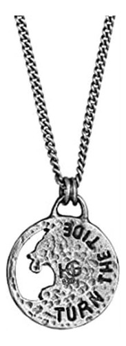 Hg Haze & Glory Collar Con Amuleto Para Hombre De Plata De