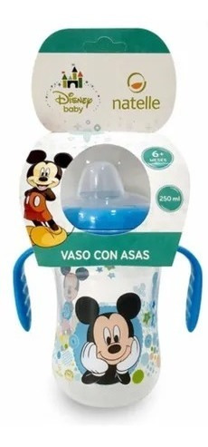 Imagen 2 de 3 de Combo Vaso Con Asas + Plato Linea Disney Minnie / Mickey
