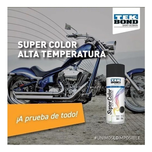 Aerosol Negro Brillante Alta Temperatura (600 Grados)200ml
