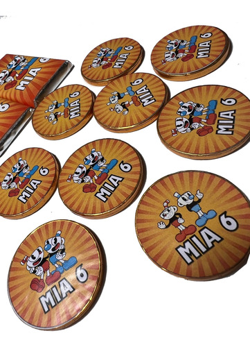 Golosinas Personalizadas X 15 Candy Bar Cuphead