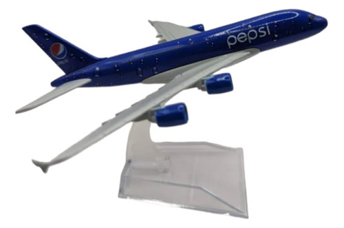 Avión Pepsi Airbus A380 Escala 1:400 Metalico Con Base 