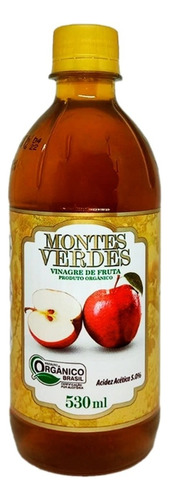 Vinagre De Maçã Orgânico Fruta Nobre 530ml Montes Verdes