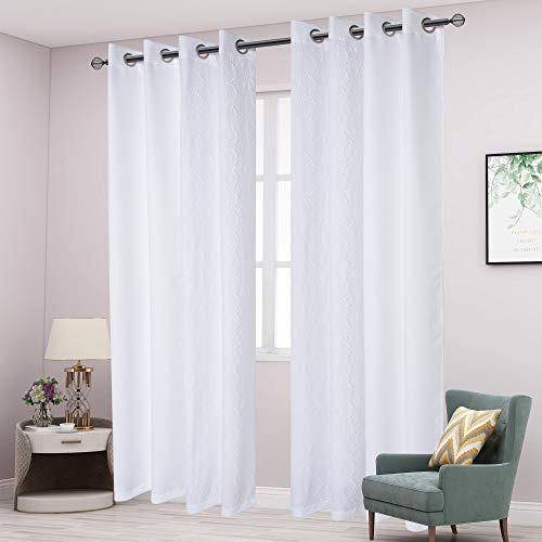 Cortinas Opacas Bordadas Lordtex Para Dormitorio, Cortinas T