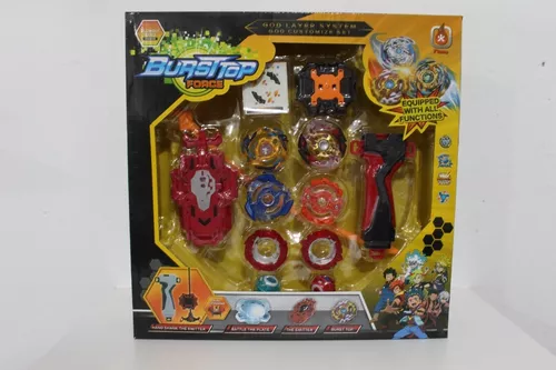 Kit 2 Beyblade + 2 Lançadorer + Arena - Promoção Barato