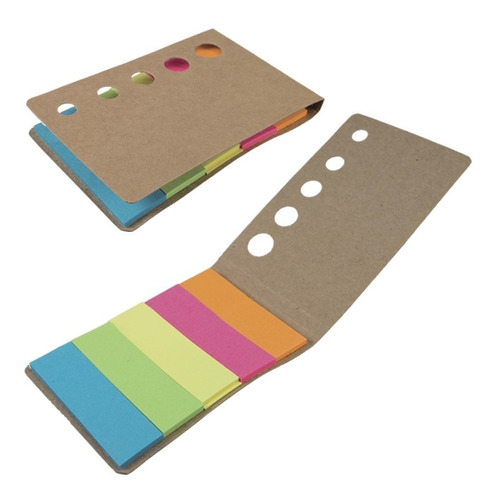 Set De Notas Adhesivas Colores Tipo Postit Agnda Calen