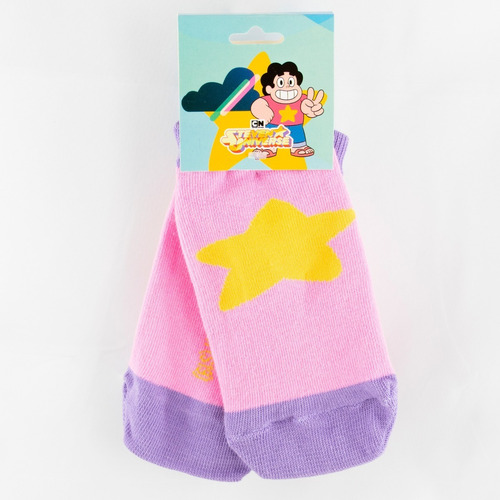 Imagen 2 de 3 de Medias Soquete - Steven Universe - Steven Estrella