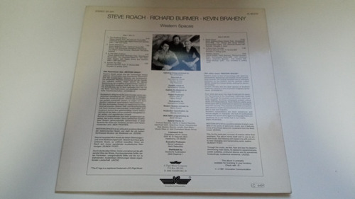 Lp Western Spaces Steve Roach Richard Burmber Made Germany