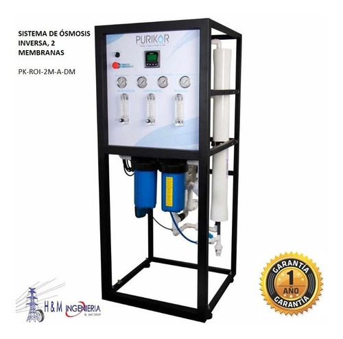 Sistema De Osmosis Inversa Purikor Industrial 2 Membranas
