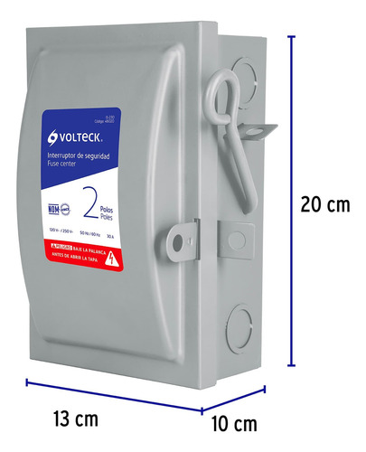 Caja De Interruptor Y Base De 4 Terminales Volteck