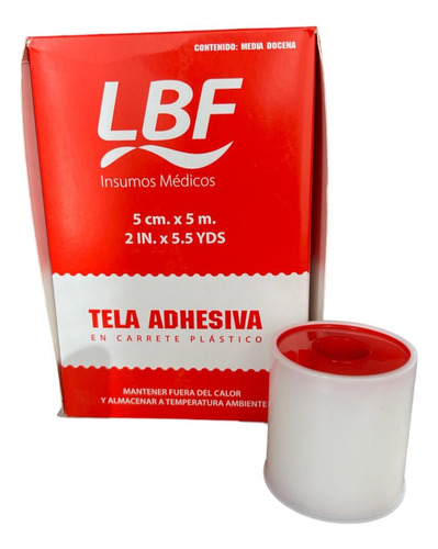 Tela Adhesiva Tipo Leukoplast 5cm X 5m Blanca 1 Uni (lbf)