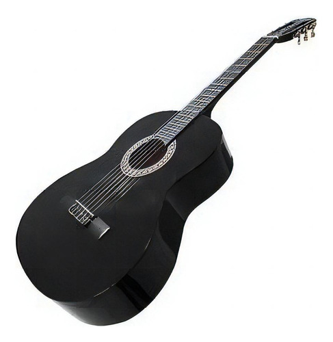 Guitarra Clásica Negra 39 Alaguez Color Negro
