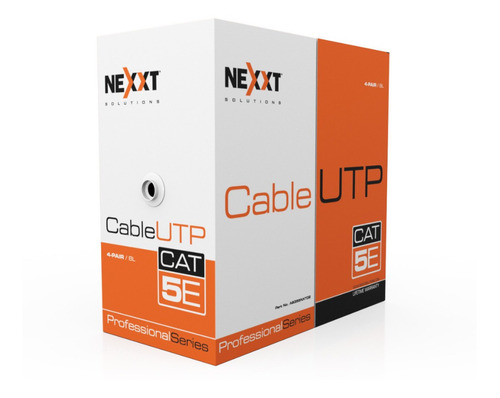 Cable Utp Nexxt 4 Pairs, Cat 5e, Rollo 305mts