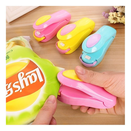 Mini Sellador De Bolsa De Plástico A Pila Sella Bolsa Iman Color Surtidos