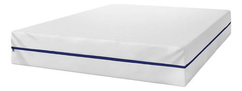 Umaflex Colchão Gisele colchão casal espuma cor branco e azul 138cm x 188cm