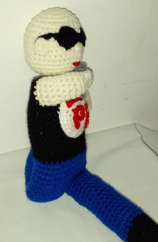 Muñeco Patricio Rey Tejido A Crochet. 50 Cm. Parque Chas.
