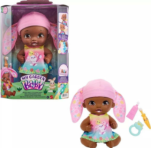 Muñeca Baby Garden Conejito Hora De Cepillar Los Dientes