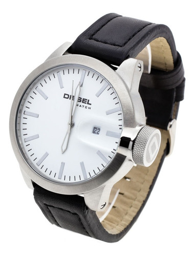 Reloj Diesel Hombre 6630 - Acero Cuero Fecha Wr 50