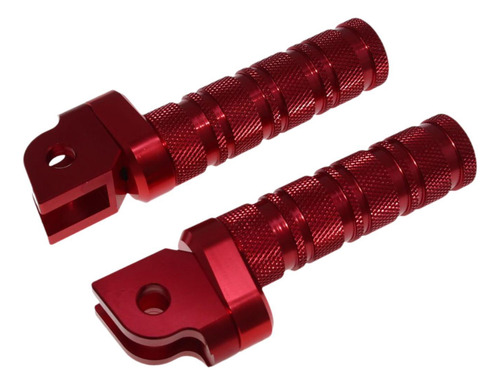 1 Par De Pedales De Pie Para Motocicleta, Fácil Rojo