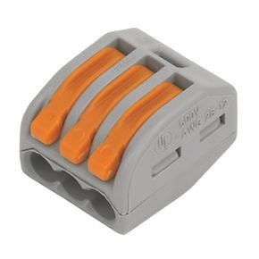 Imagem 2 de 5 de 5x Conector Borne Para Emenda Rápida Para 3 Fios