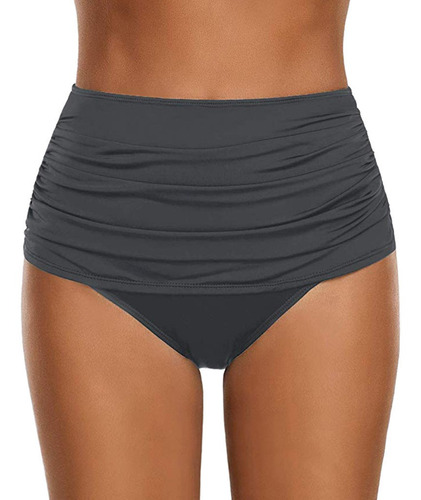 Bragas De Mujer Bragas Bragas De Cintura Alta Bikini Fruncid