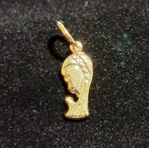 Conjunto Cadena Oro 18 Kilates Cubana 45x2, Dije Virgen Niña