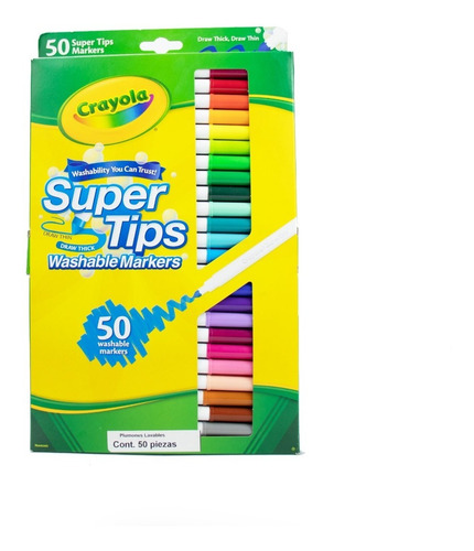 Marcadores Crayola Super Tips 50 Piezas