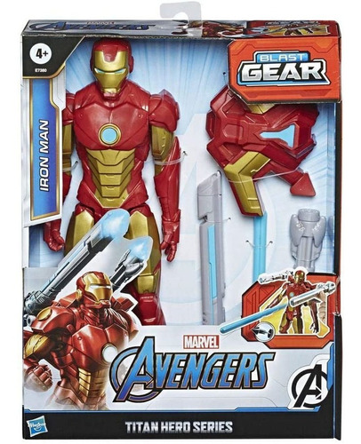 Boneco Homem De Ferro Blast Gear Avengers - Hasbro E7380