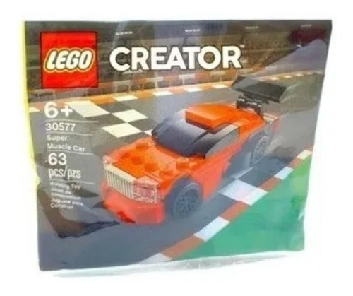 Blocos Lego Creator Super Muscle Car Carro  30577 63 Peças