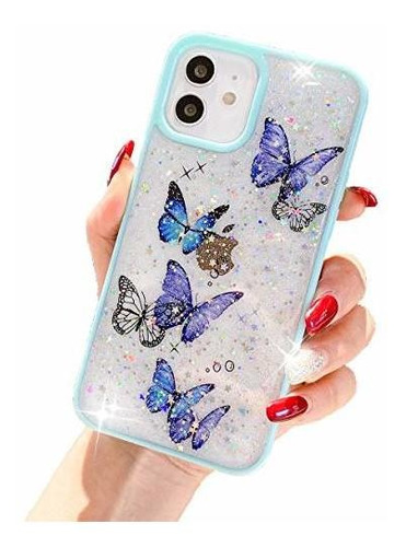 iPhone 11 Caja De Batería Funda De Butterfly Sparkle Qszt3