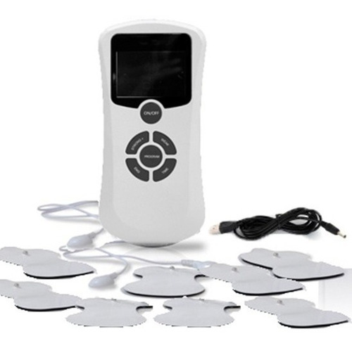 Imagen 2 de 6 de Electroestimulador Con Cable Usb & Masajeador 8 Rodillos