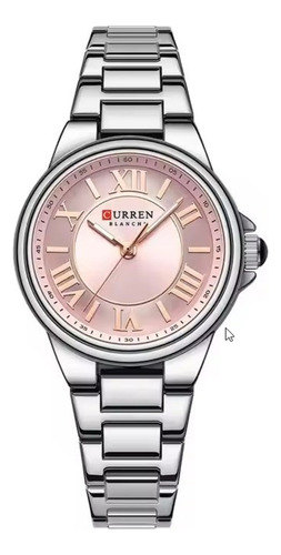Reloj Para Mujer Curren 9091 Kree0101 Plateado