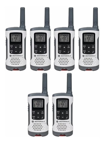 Radios Motorola 40km* 25 Mi Puerto Micro Usb T260 Kit 6 Pz