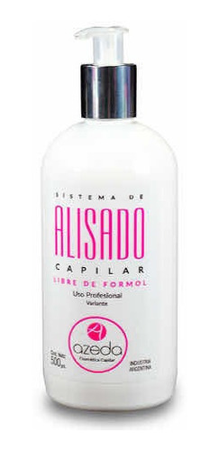Azeda Alisado Capilar Libre De Formol X 500ml
